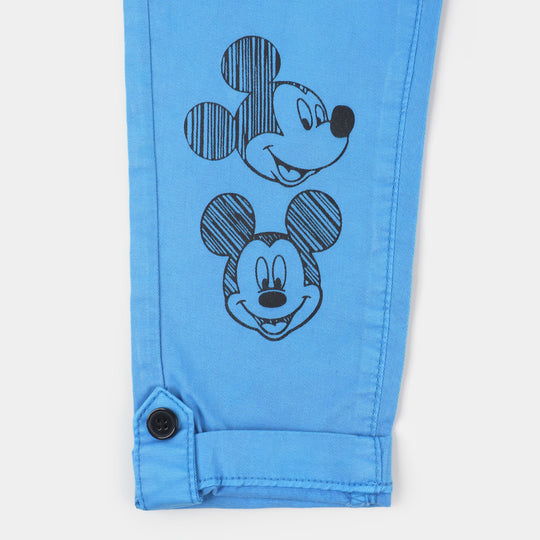 Boys Cotton Pant Character - Blue