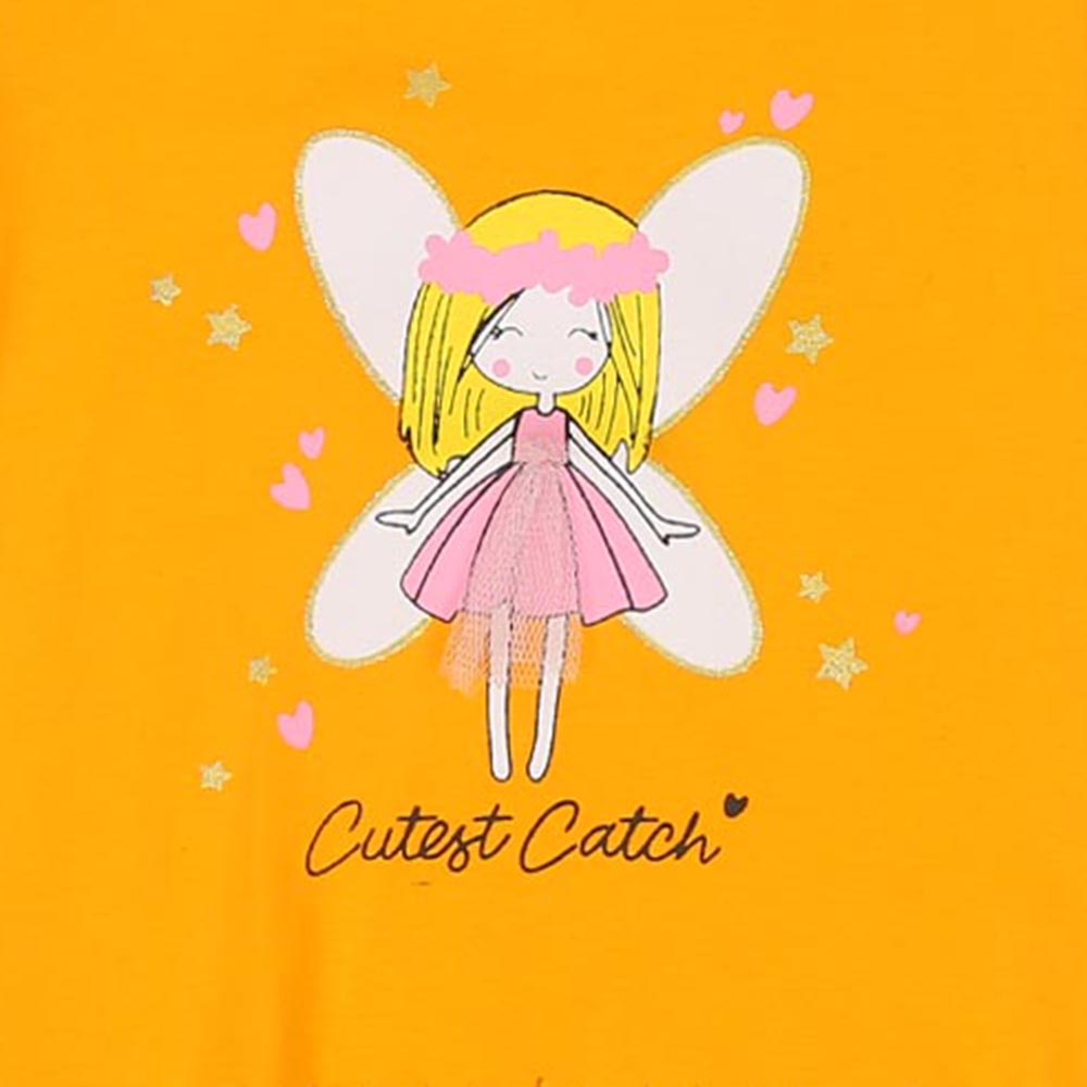 Infant Girls T-Shirt Cutest Catch - Citrus