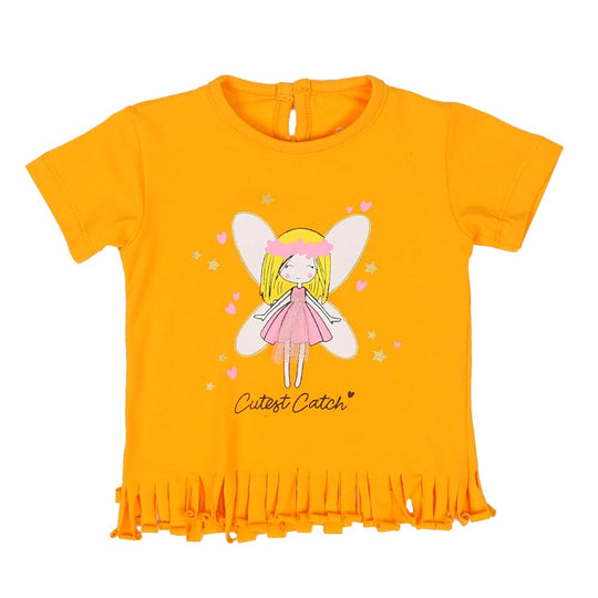 Infant Girls T-Shirt Cutest Catch - Citrus