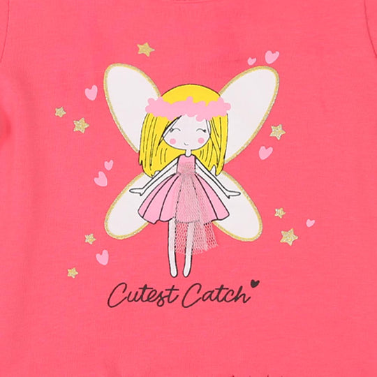 Infant Girls T-Shirt Cutest Catch - Pink Lemon