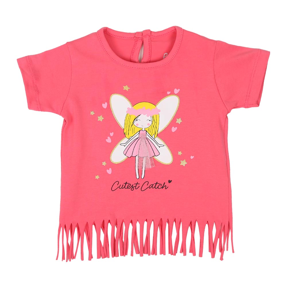 Infant Girls T-Shirt Cutest Catch - Pink Lemon