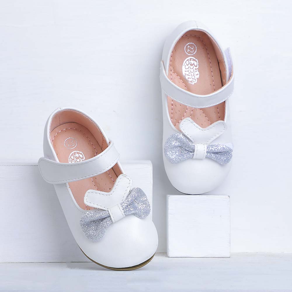 Pumps For Girls - White/Silver