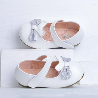 Pumps For Girls - White/Silver