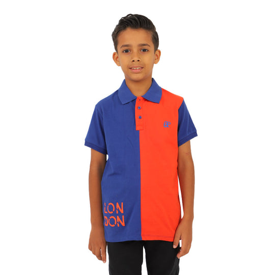 Boys Polo London - Blue/Red