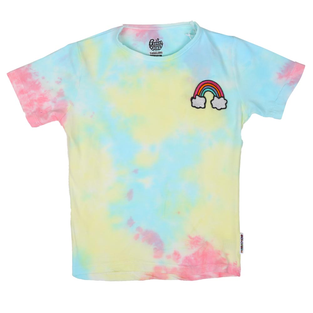 Girls T-Shirt Rainbow - Tie & Dye