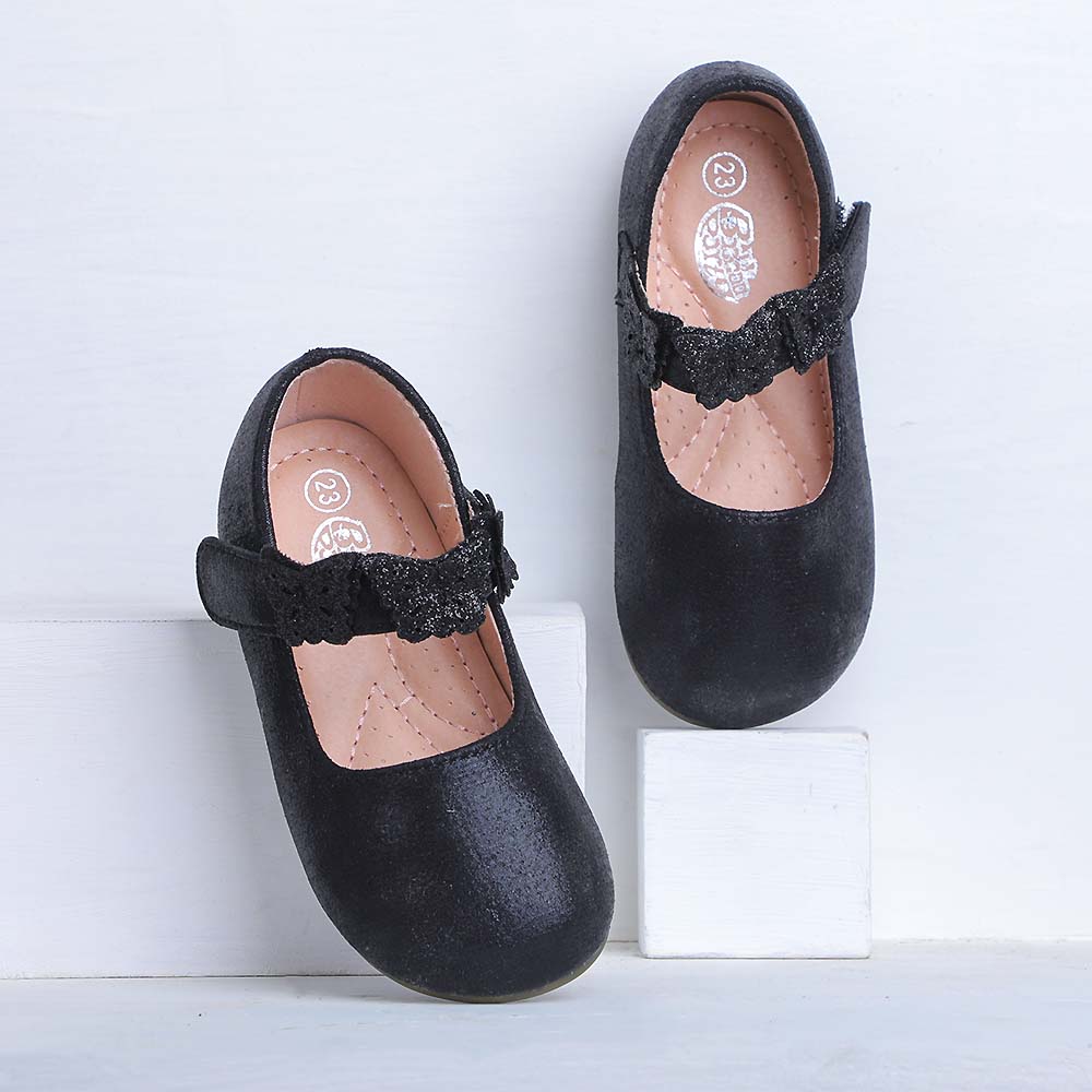 Fancy Casual Pumps For Girls - Black