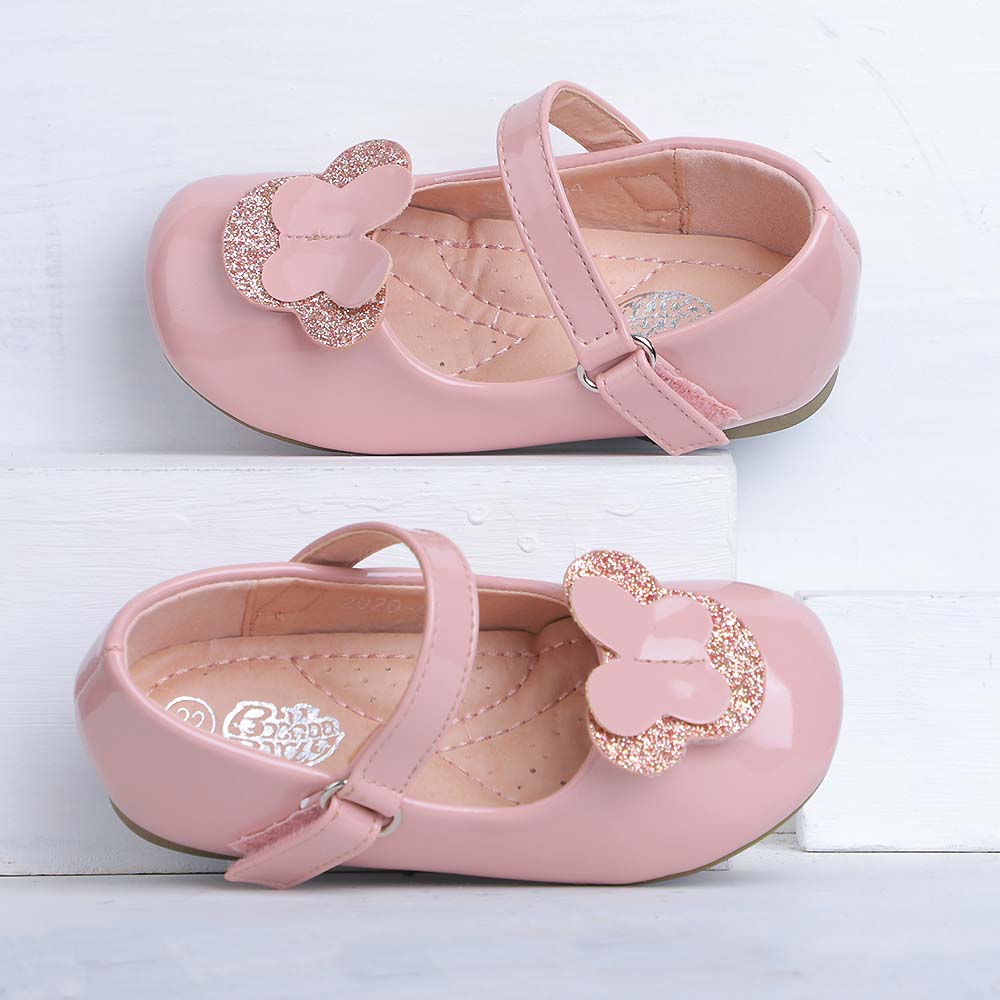 Fancy Butterfly Pumps For Girls - Pink