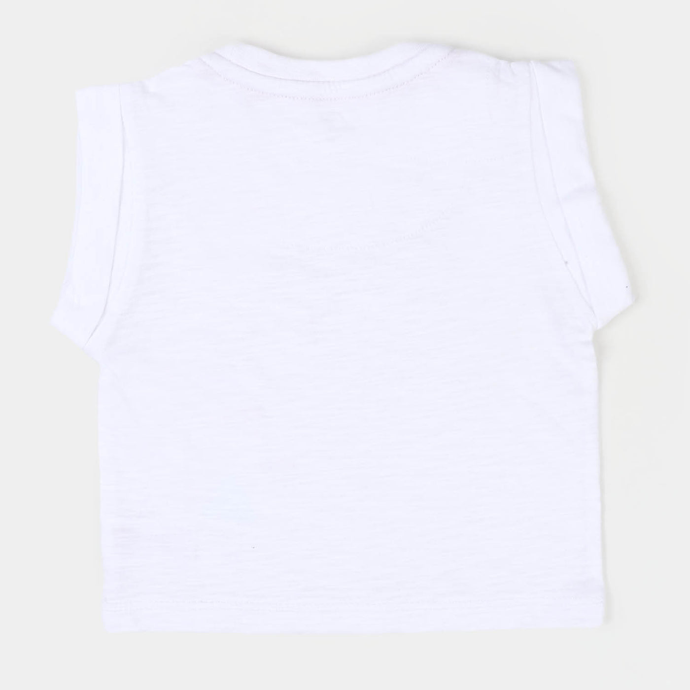 Infant Girls Cotton T-Shirt Cat - White