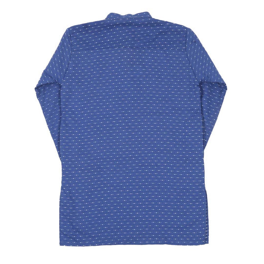 Boys Kurta White Dots - Blue