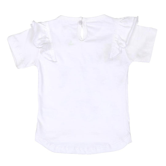 Girls T-Shirt H/S Rainbow - White