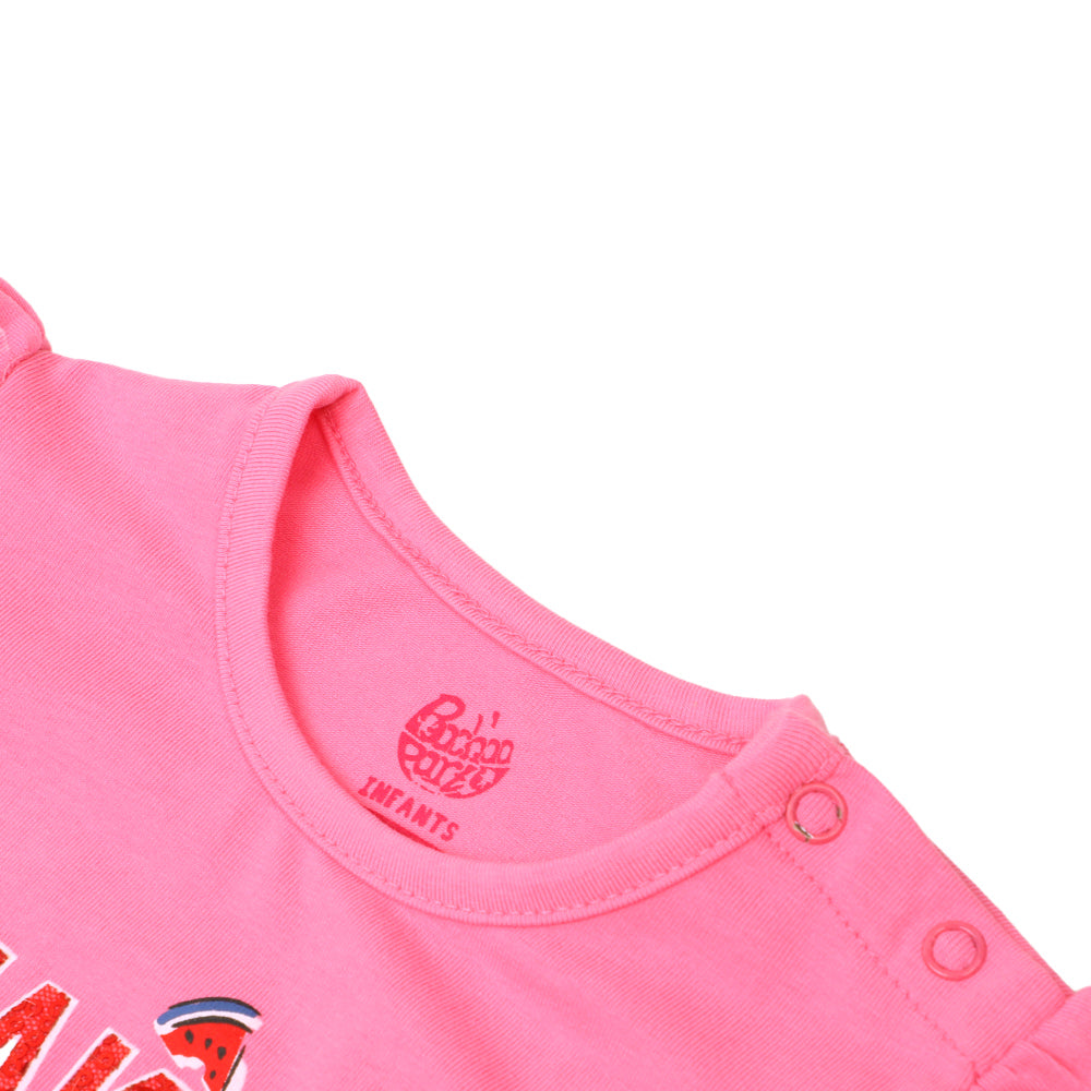 Infant Girls T-Shirt Make It Fun - PINK