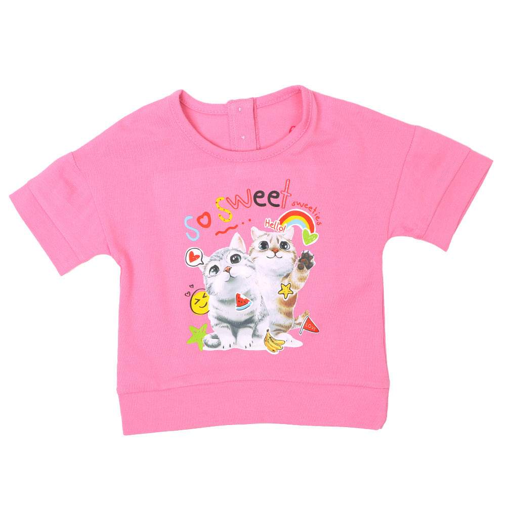 Infant Girls T-Shirt So Sweet - Pink
