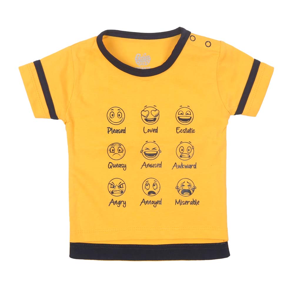 Emojis T-Shirt For Boys - Yellow