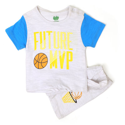 Infant Boys Knitted Suit FUTURE MVP-White