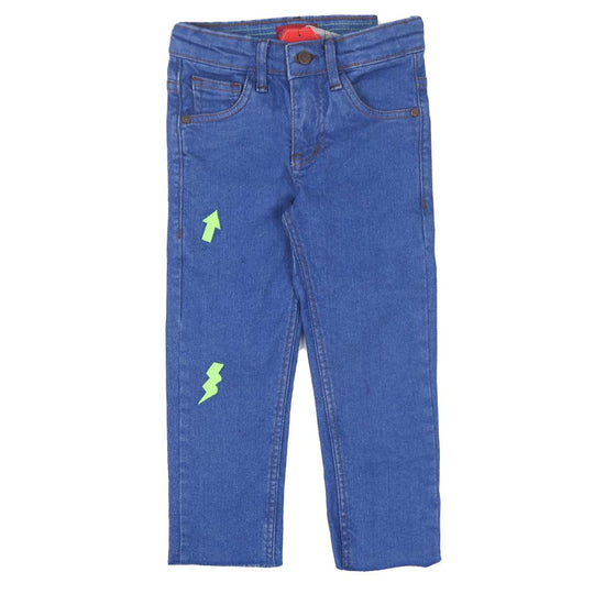 Boys Pant Denim  Emb - Blue