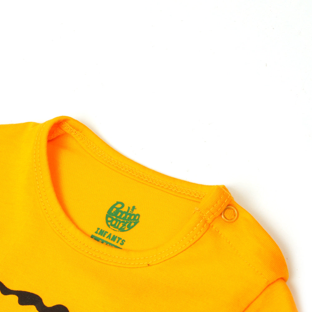 Infant Boys Knitted Suit TRAIN - Yellow