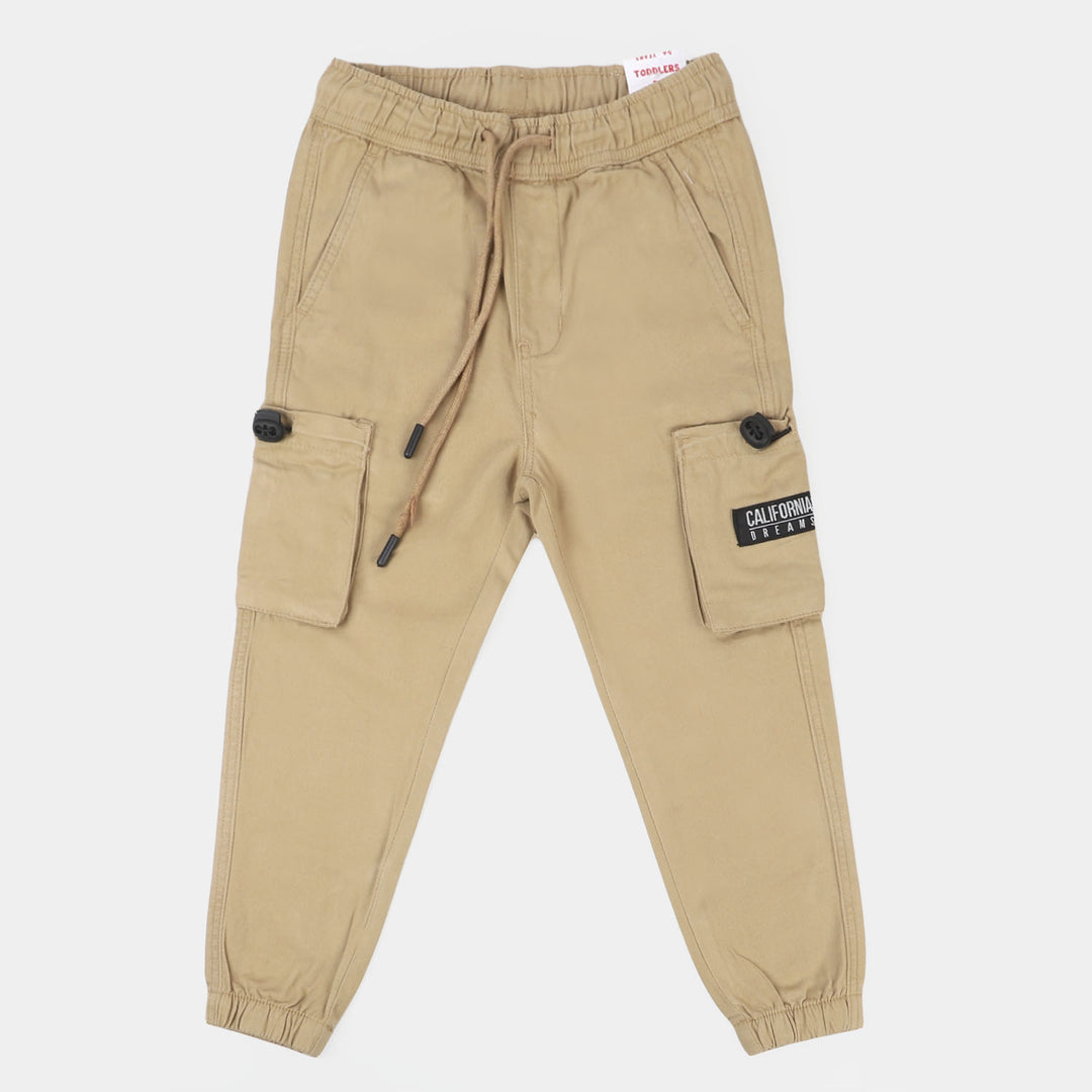 Boys Cotton Pant California Dreams - KHAKI