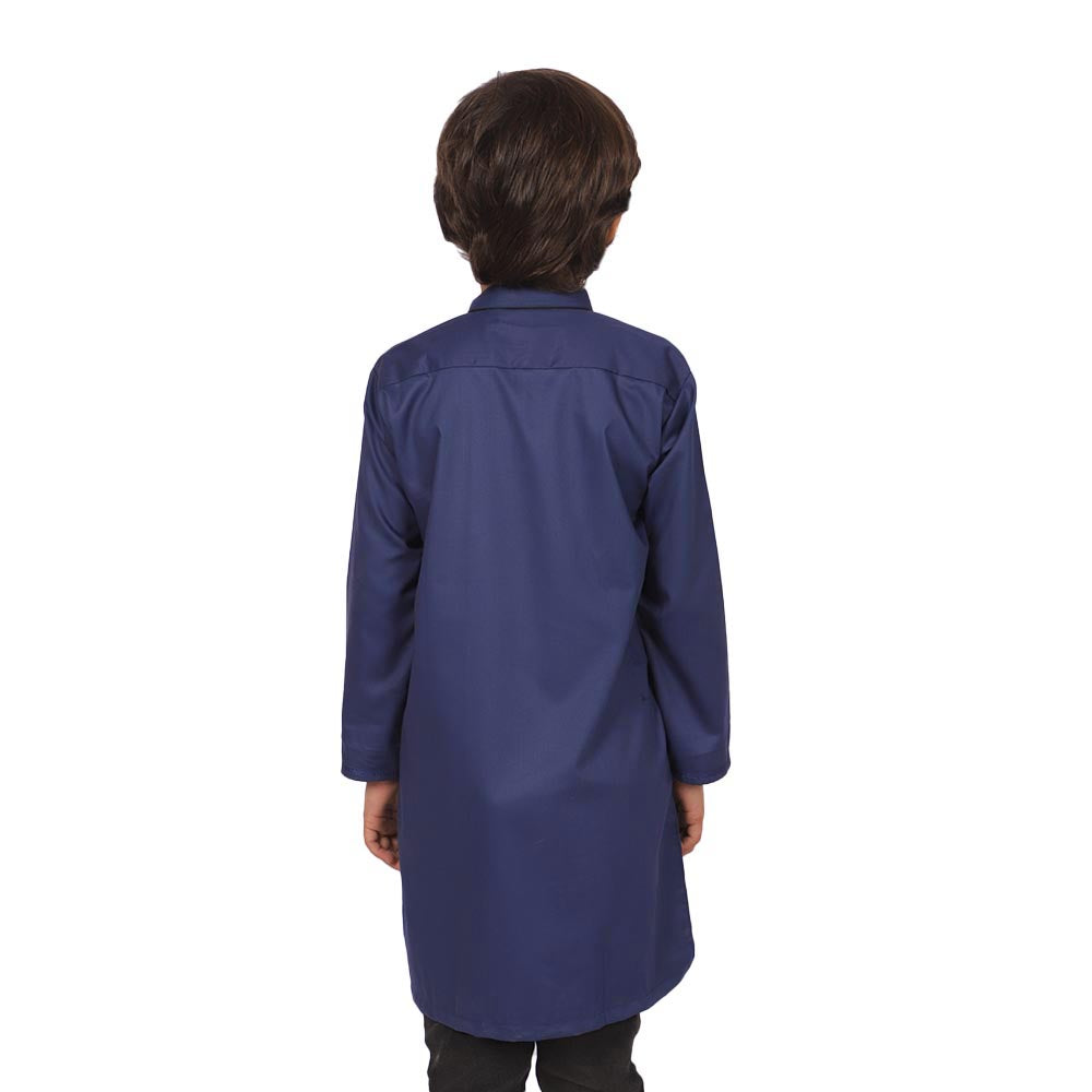 Boys Dobby Kurta Baboon-Navy