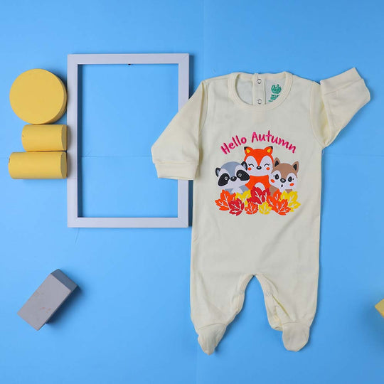 Hello Autumn Romper For Boys