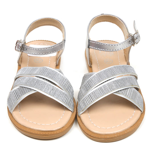 Girls Sandal 909-9-SILVER