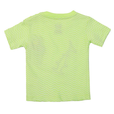 Infant Boys T-Shirt H/S Wavy Fish - L.Green