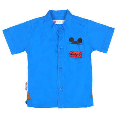 Infant Boys Casual Shirt -Royal Blue