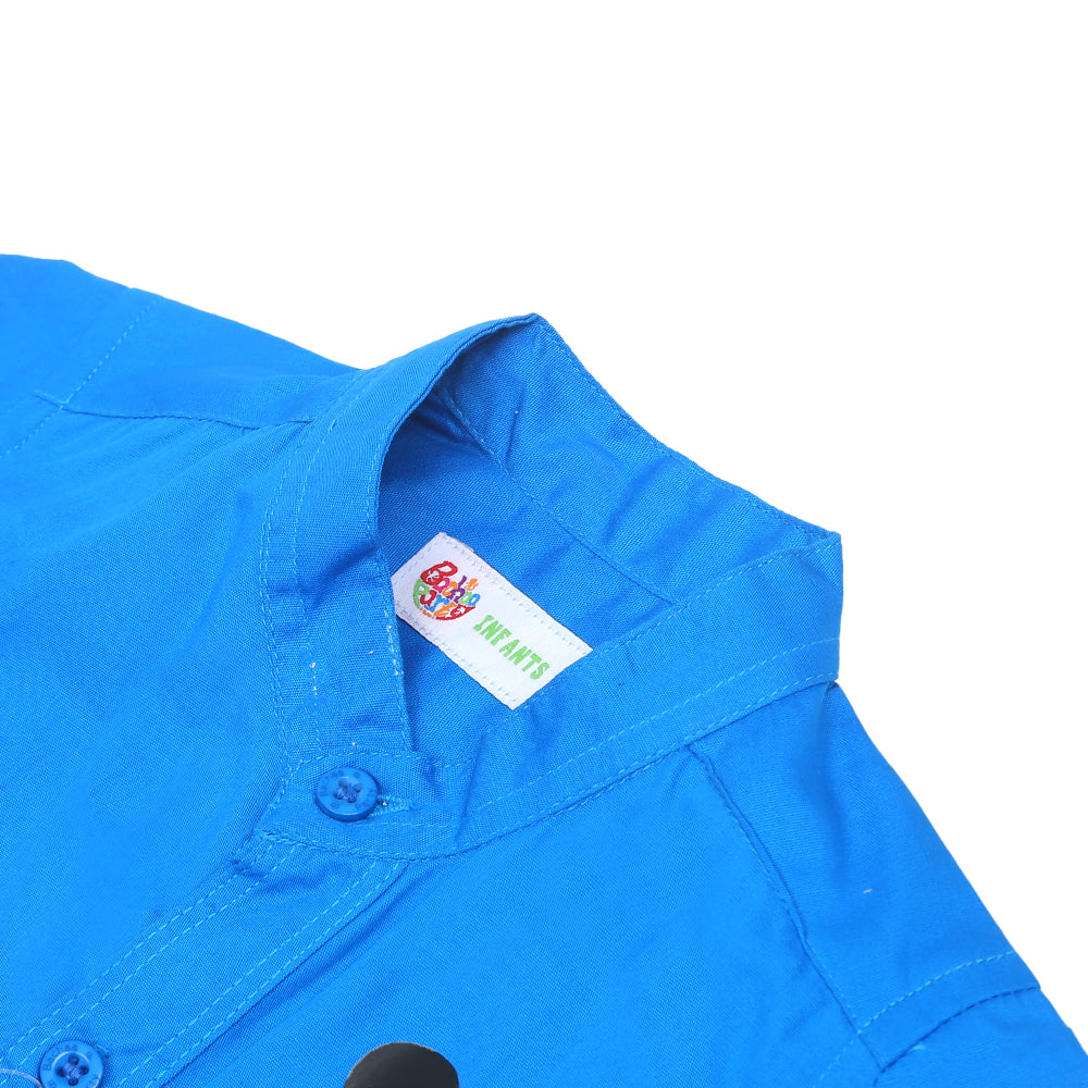 Infant Boys Casual Shirt -Royal Blue