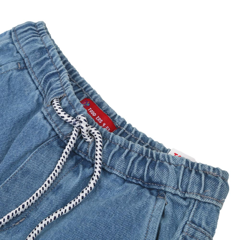 Boys Short Denim Cargo - Ice Blue