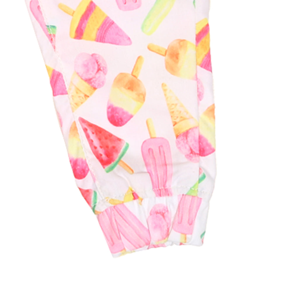 Infant Girls Jagging Cotton Ice Cream-Multi