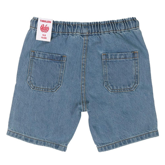 Boys Short  Denim LA EMB - Ice Blue