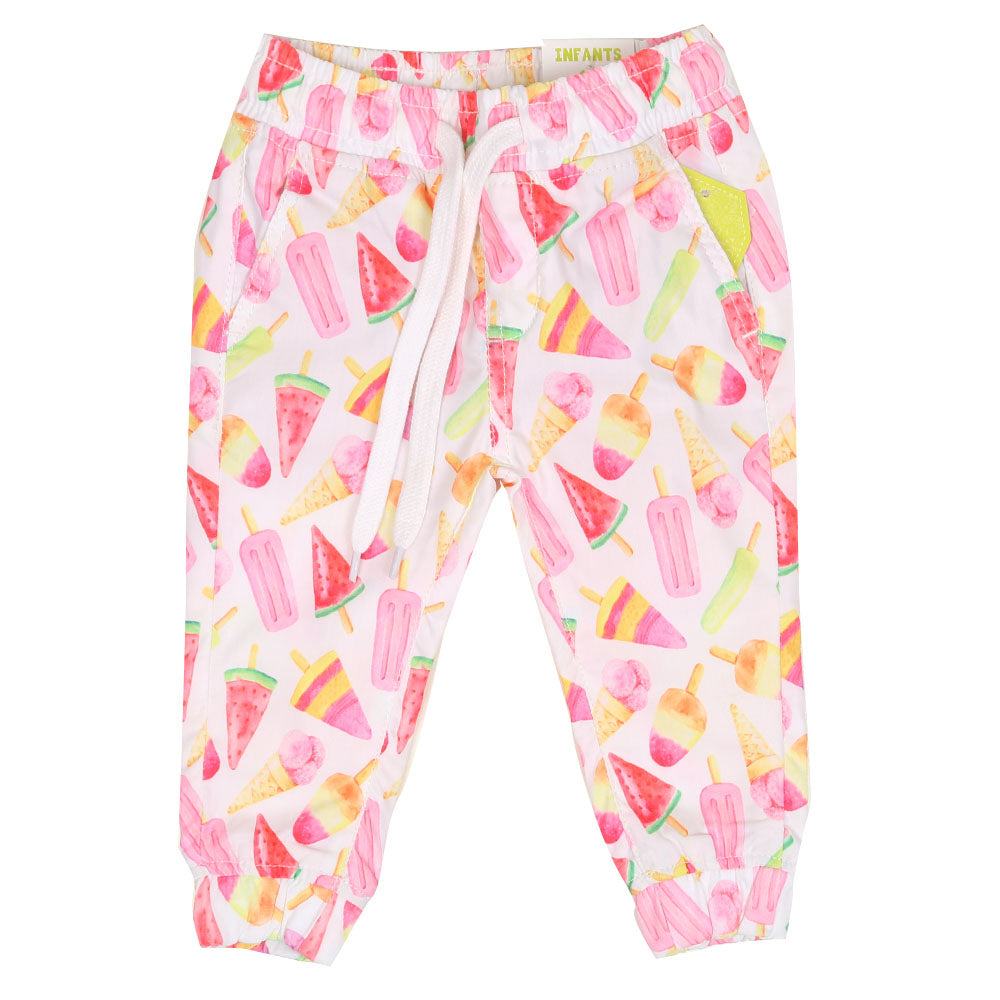 Infant Girls Jagging Cotton Ice Cream-Multi