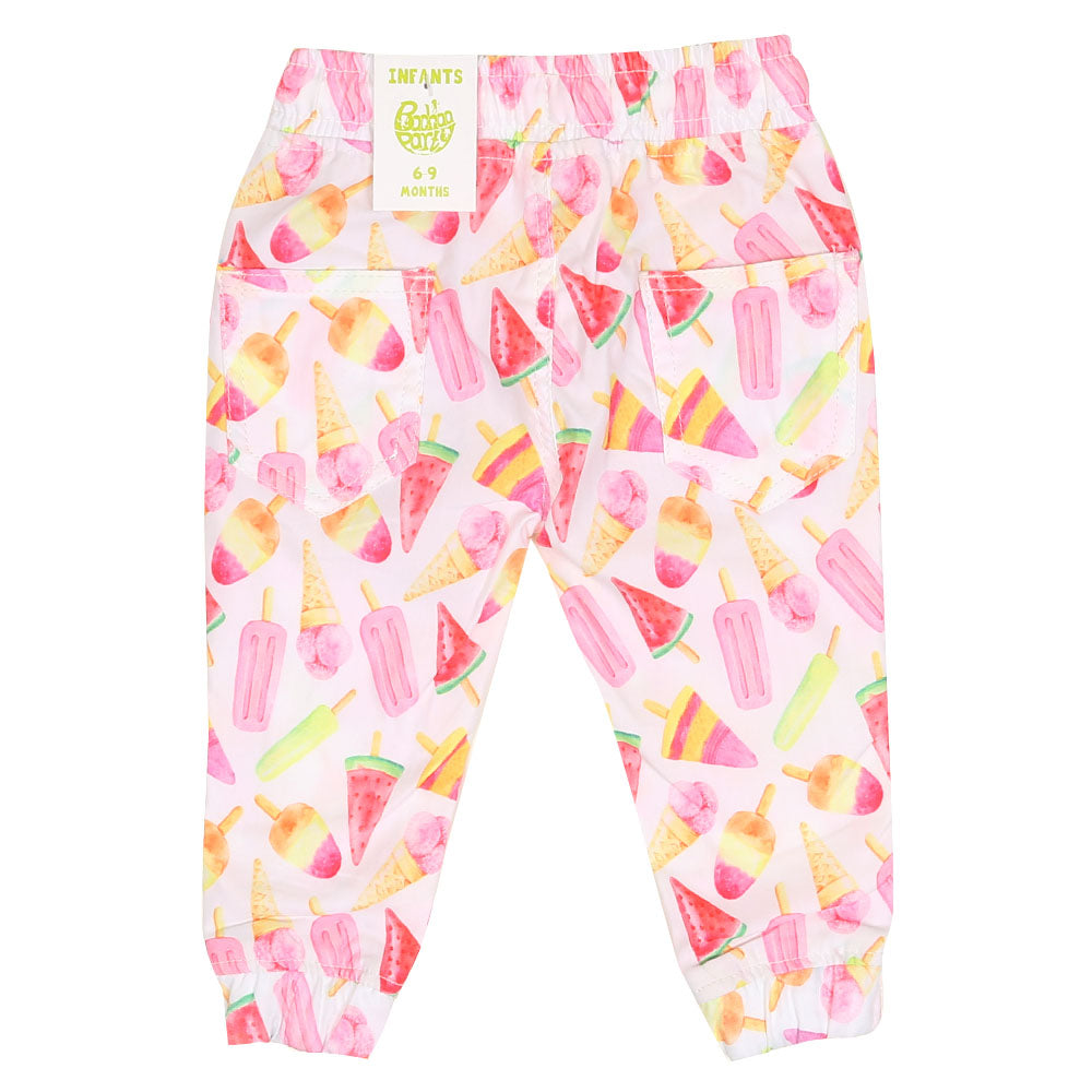 Infant Girls Jagging Cotton Ice Cream-Multi