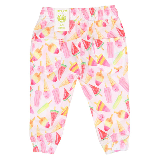 Infant Girls Jagging Cotton Ice Cream-Multi