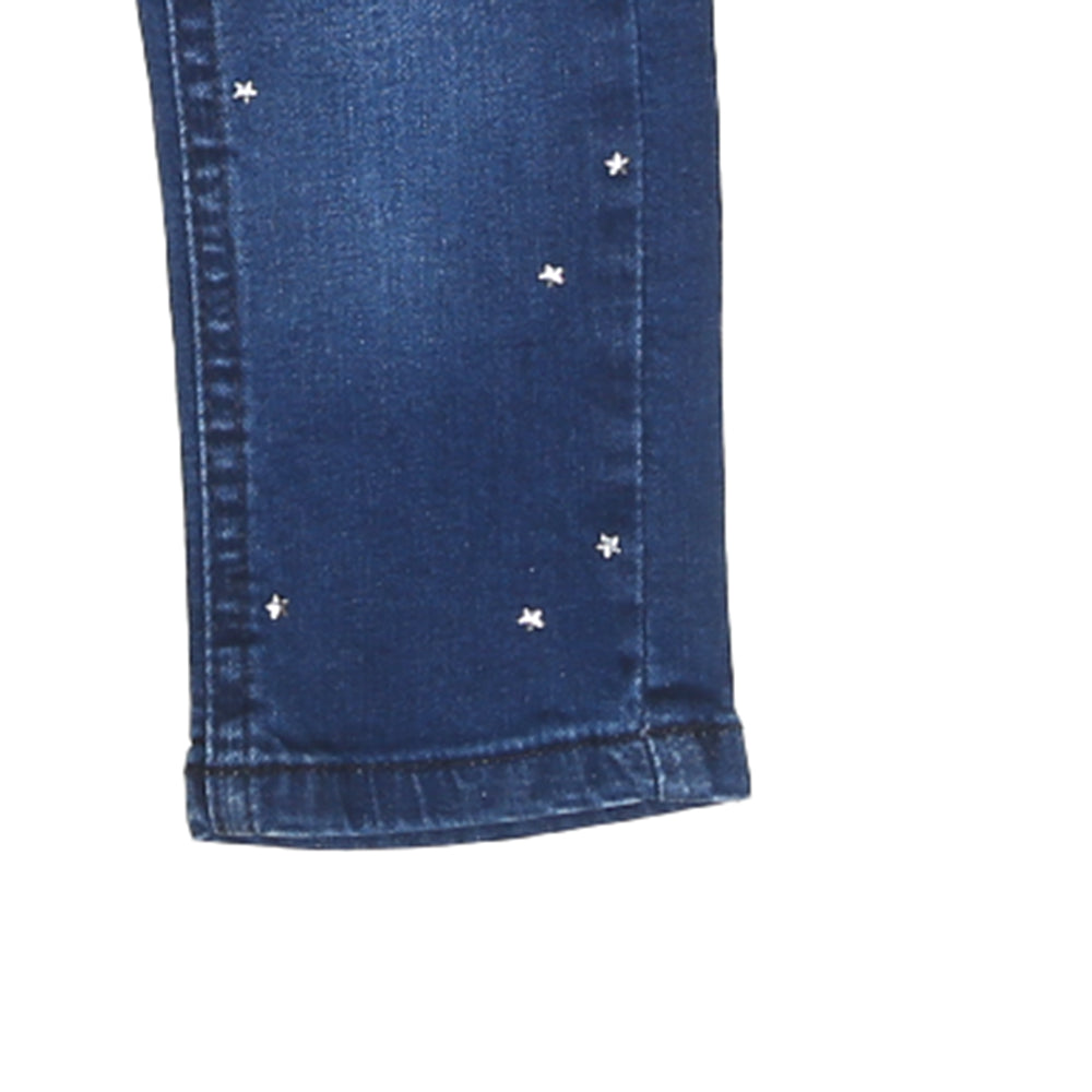 Girls Pant Denim Star-Blue