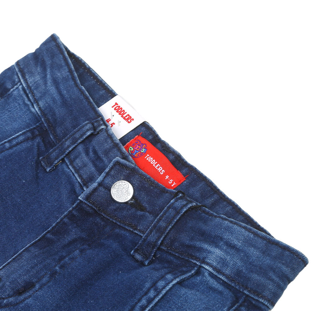 Girls Pant Denim Star-Blue