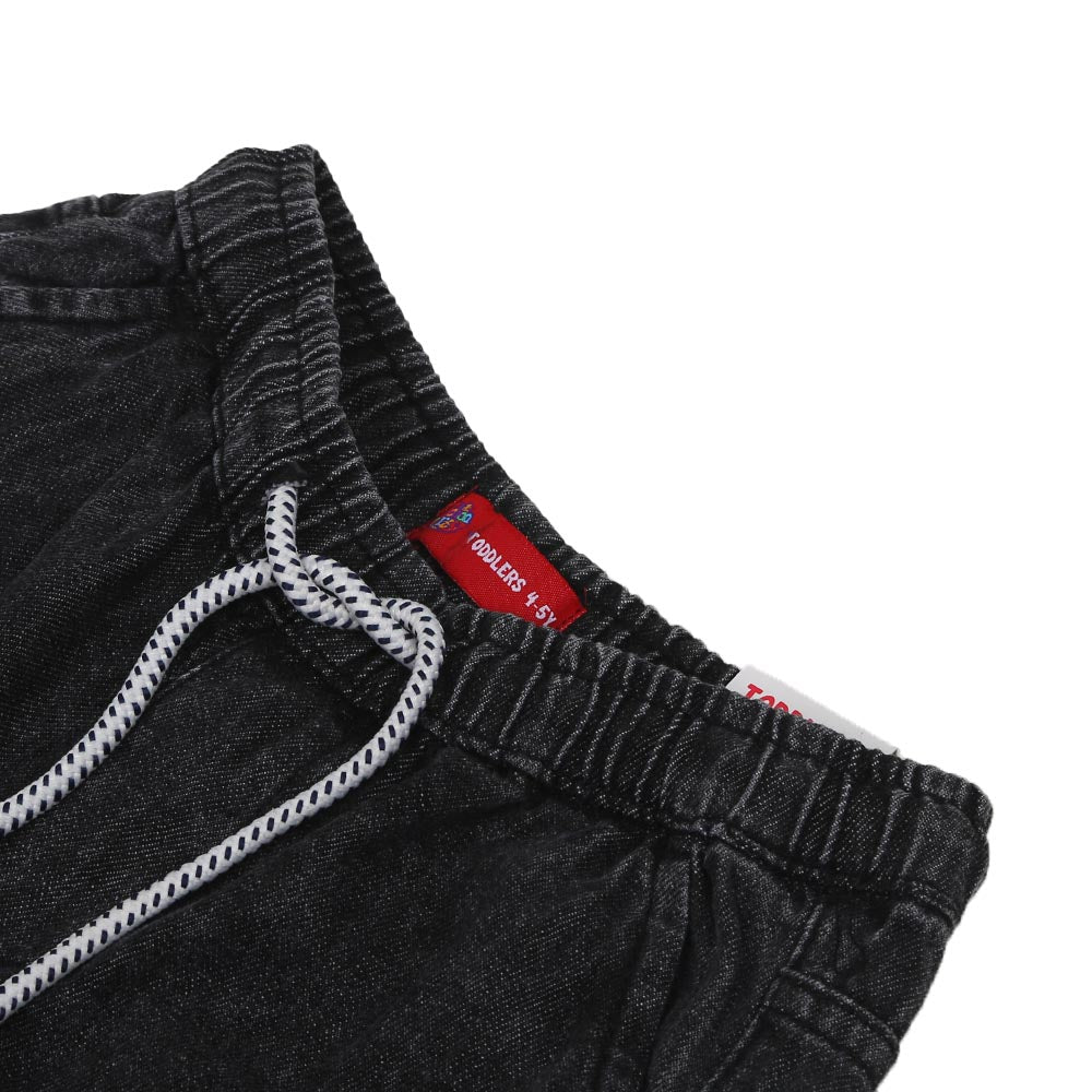 Boys Shorts Denim Cargo Shorts - Black