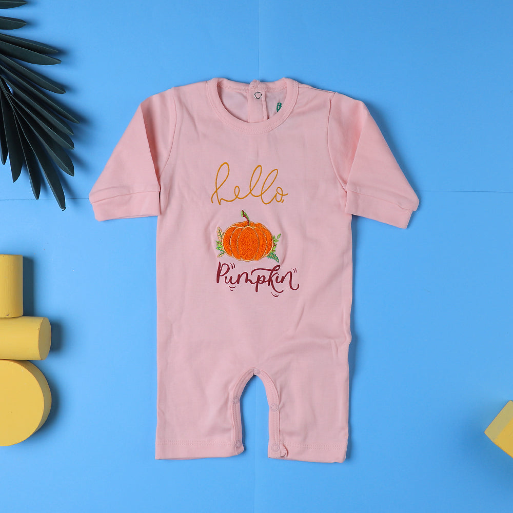 Pumpkin Romper For Girls - S Shell