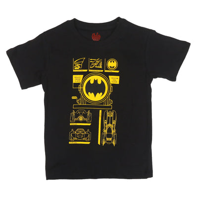 Boys T-shirt Batmobile-Jet Black