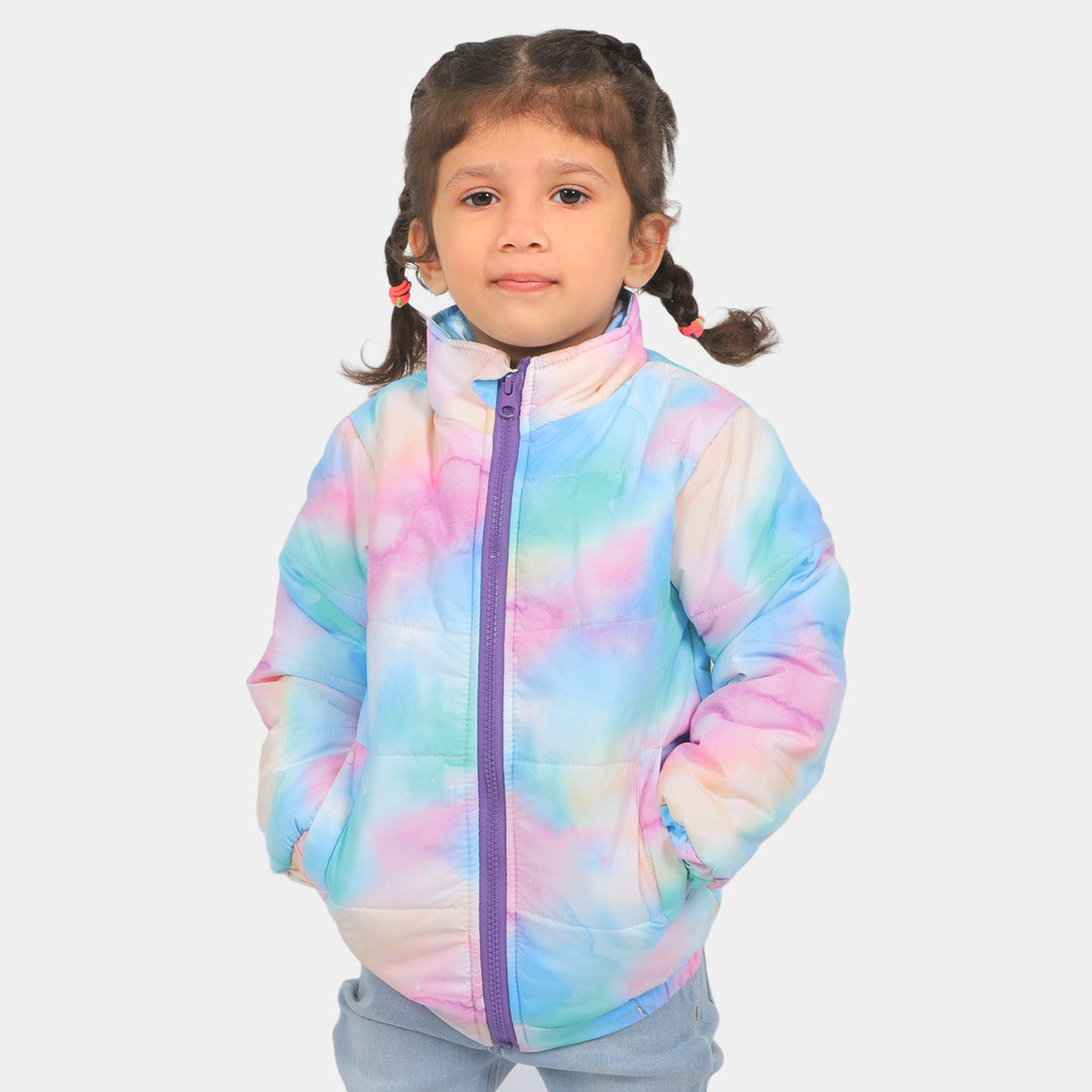 Girls Puffer Jacket Rainbow TIE DYE Price in Pakistan Bachaa Party