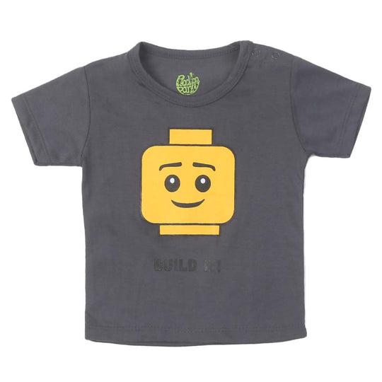 Infant Boys T-Shirt Built It - Smoke