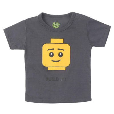 Infant Boys T-Shirt Built It - Smoke