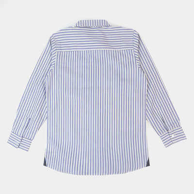 Teens Boys Casual Shirt  Striper - Blue