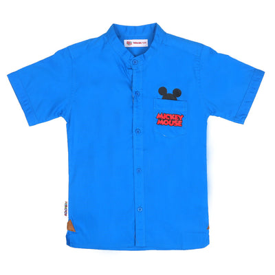 Boys Casual Shirt -Royal Blue