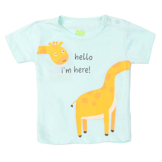 Infant Boys T-Shirt I Am Here - Cool Blue