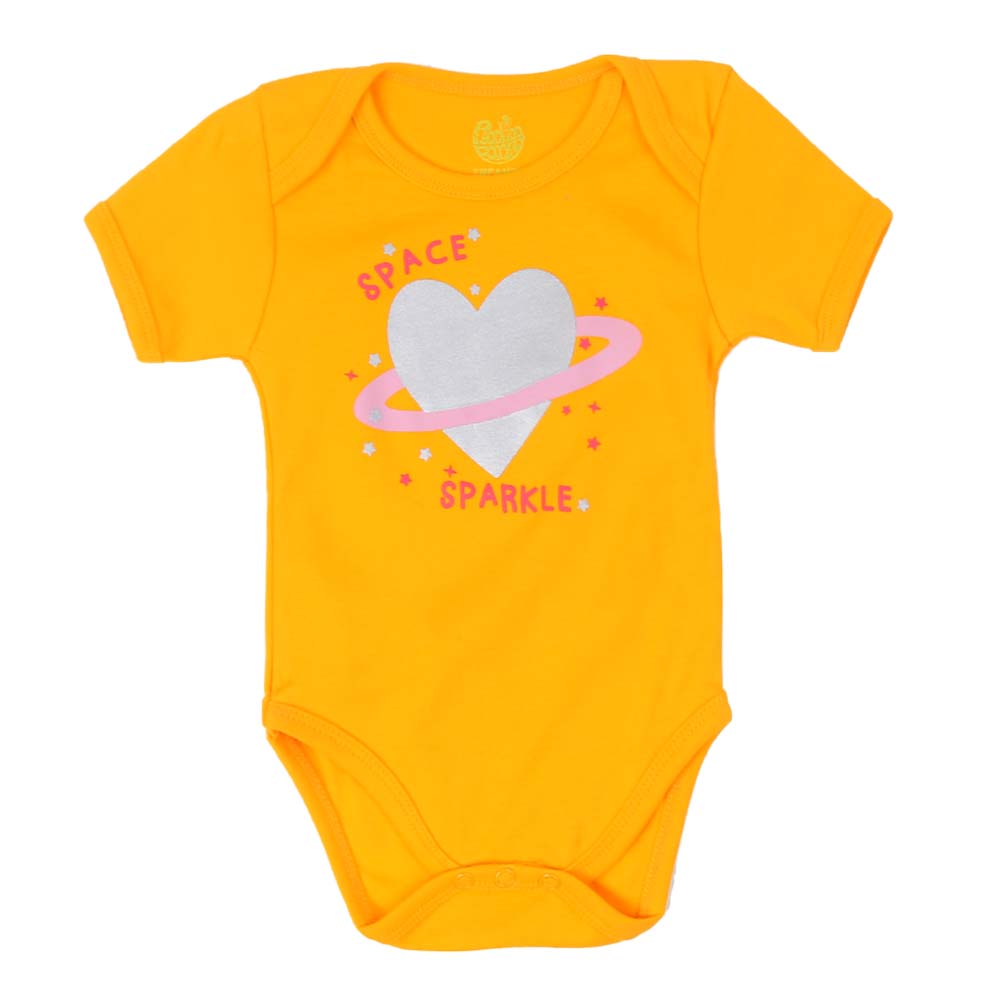 Unisex Romper Heart Space - Citrus