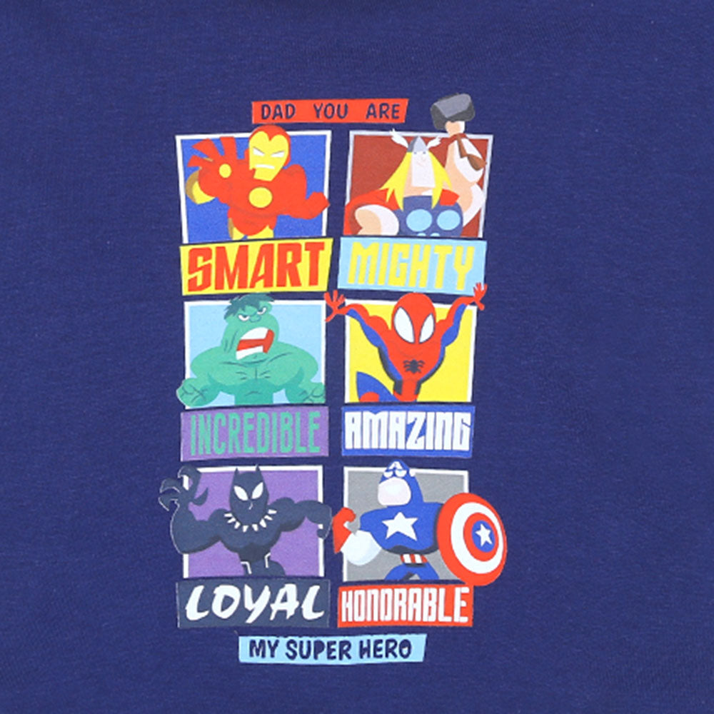 Infant Boys T-Shirt Super Hero-NAVY