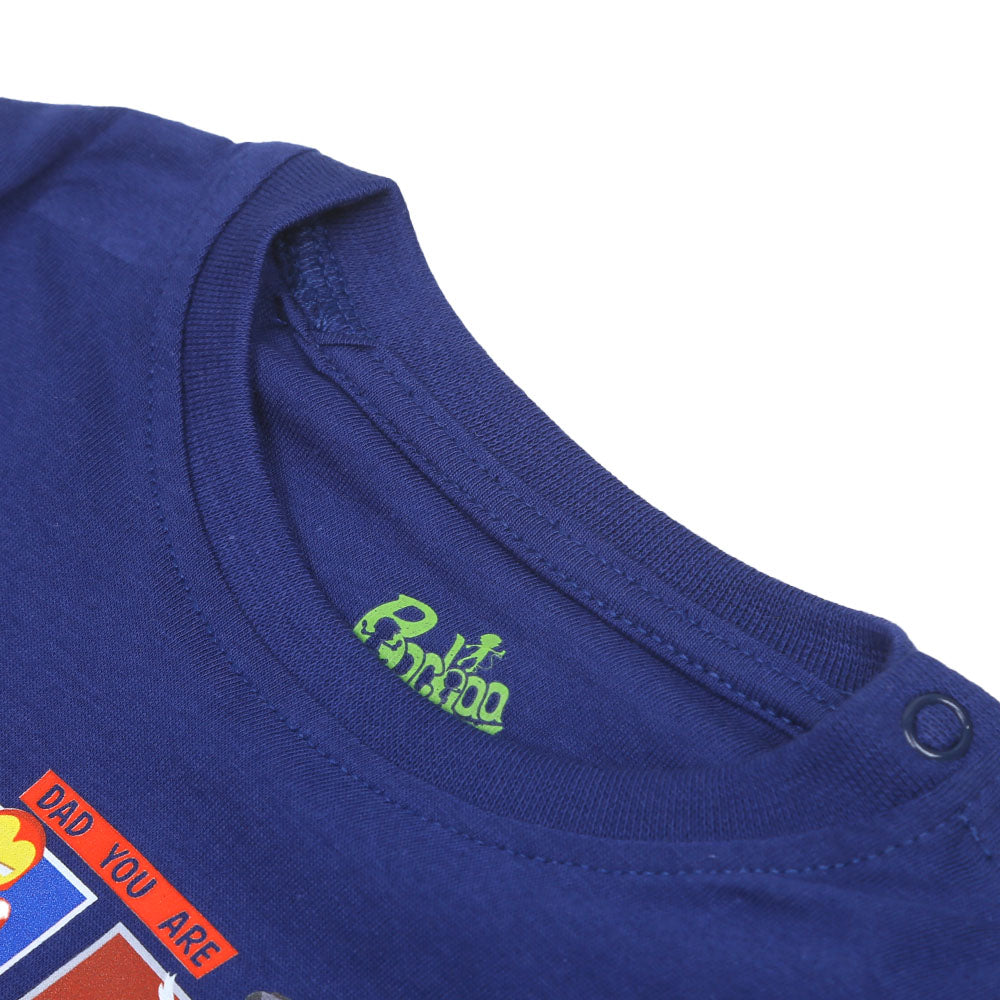 Infant Boys T-Shirt Super Hero-NAVY