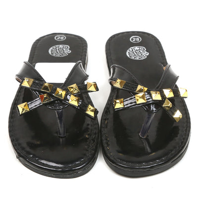 Girls Slipper 07-BLACK