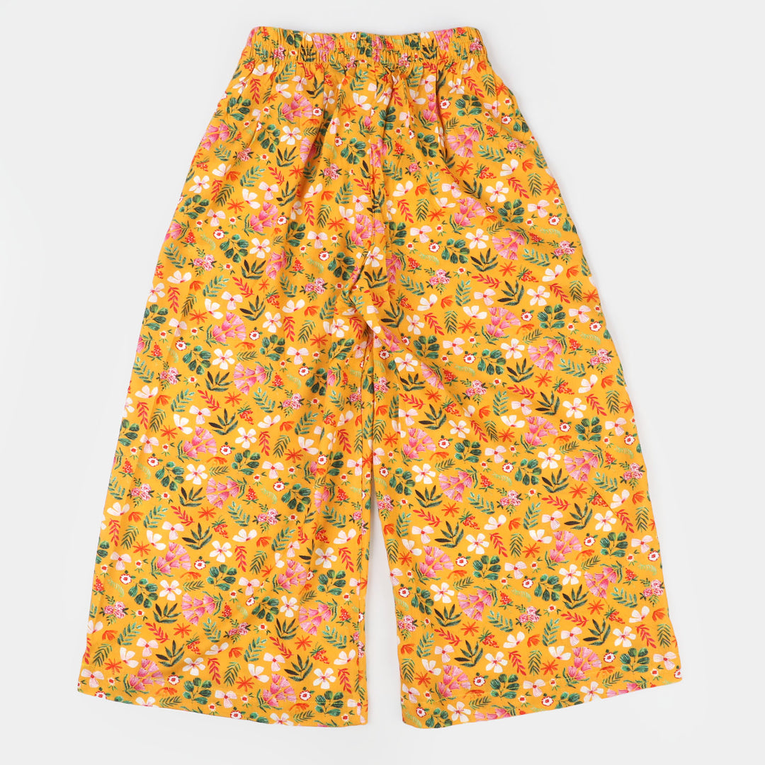 Girls Viscose Culottes Floral - Multi