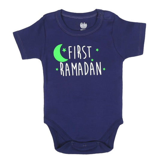 Infant Basic Romper Unisex First Ramzan - NAVY